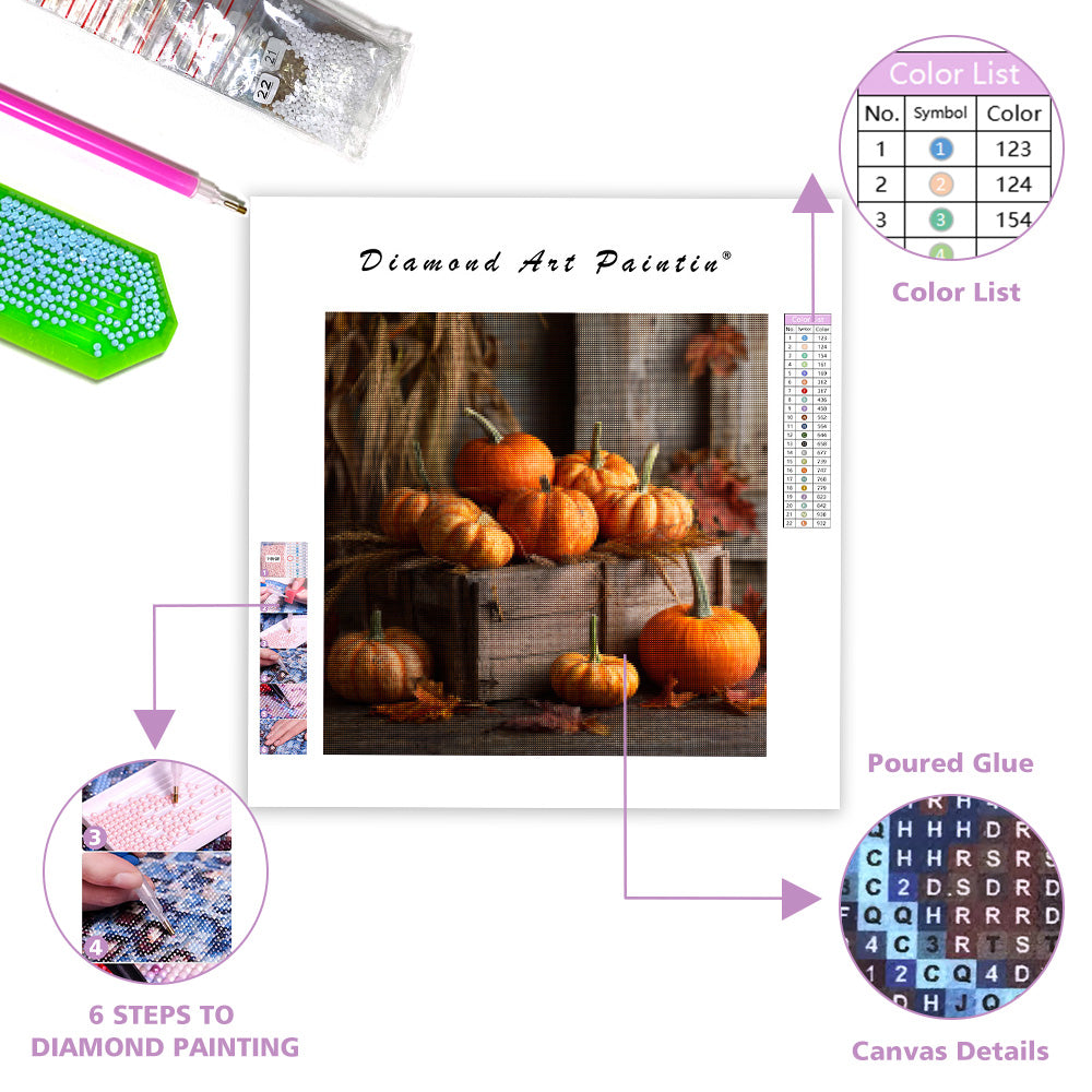 Höst pumpa skörd - Diamantmålning