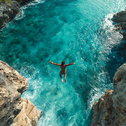 Klippdykare i luften - Diamantmålning