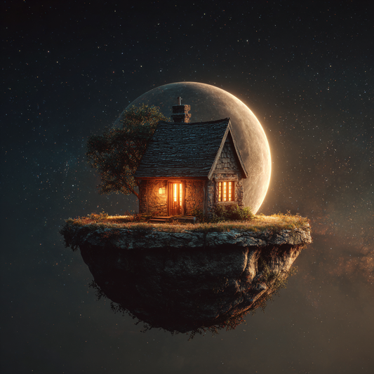 Stuga på en planet - Diamantmålning