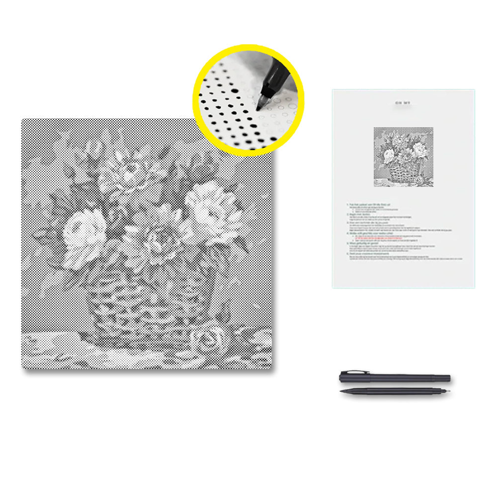 Blommande romantik – Punktmålning