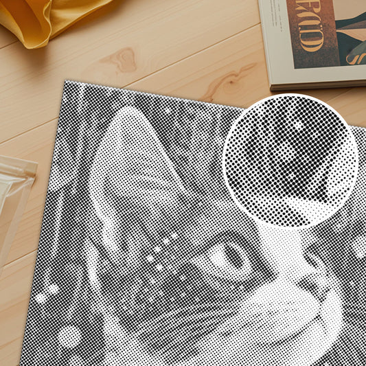 Trefärgad katt – Punktmålning