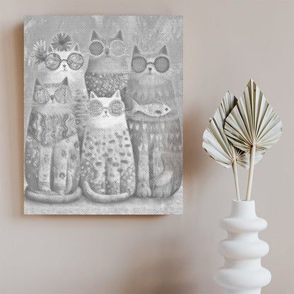 Coolt kattgäng – Punktmålning