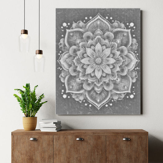 Praktfull mandala – Punktmålning