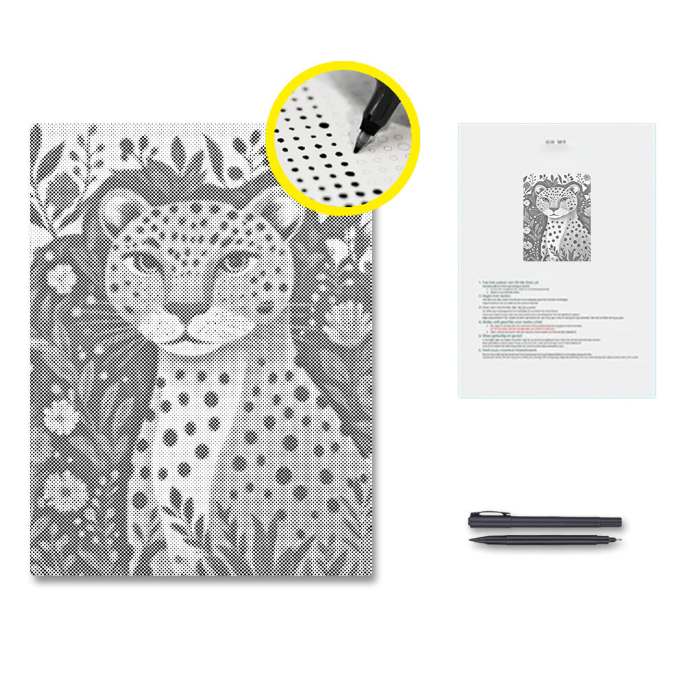 Djungelleopard – Punktmålning