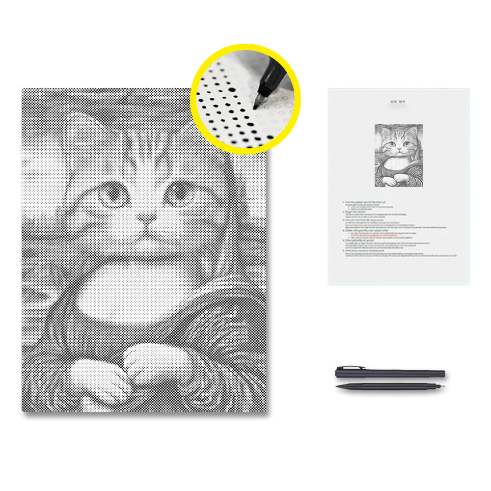 Mona Lisa-katt – Punktmålning