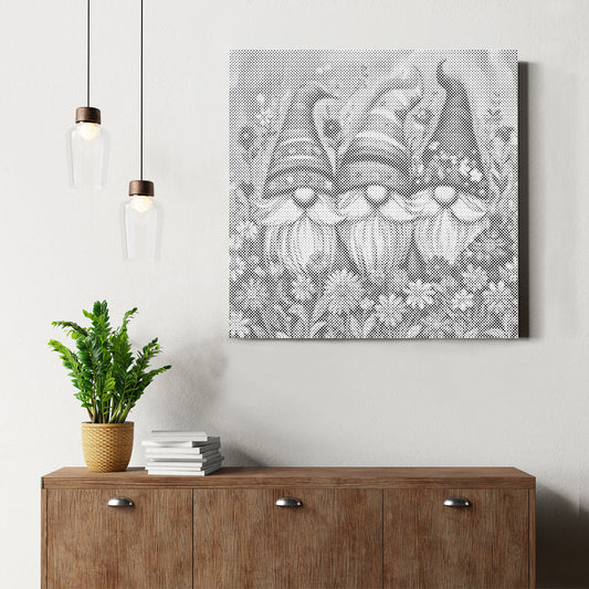 Blomtomtar - Prickmålning
