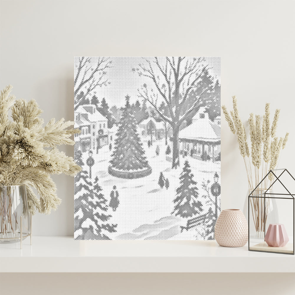 Snöfall i december – Punktmålning