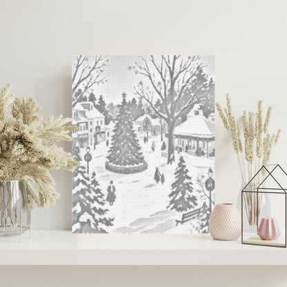 Snöfall i december – Punktmålning