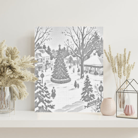 Snöfall i december – Punktmålning