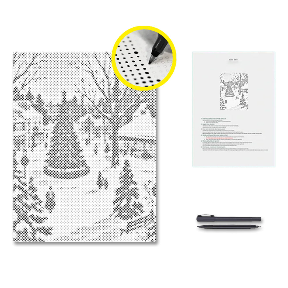 Snöfall i december – Punktmålning