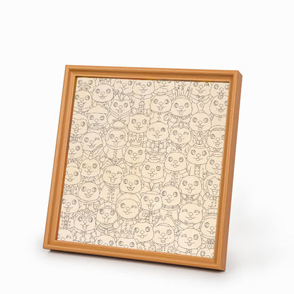 Slöja - Träpussel med målarbilder