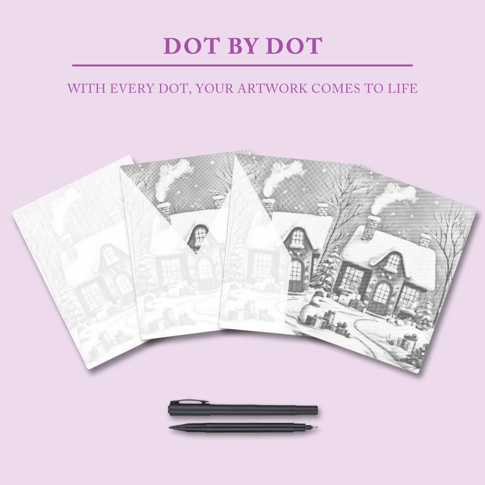 Julhuset - Prickmålning