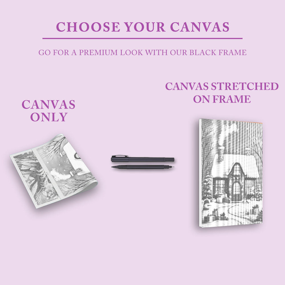 Julhuset - Prickmålning