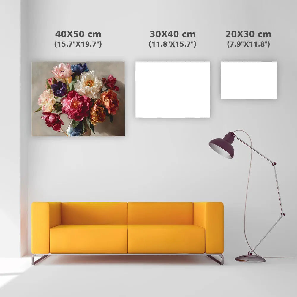 Överflöd av livfull blomning - Diamantmålning