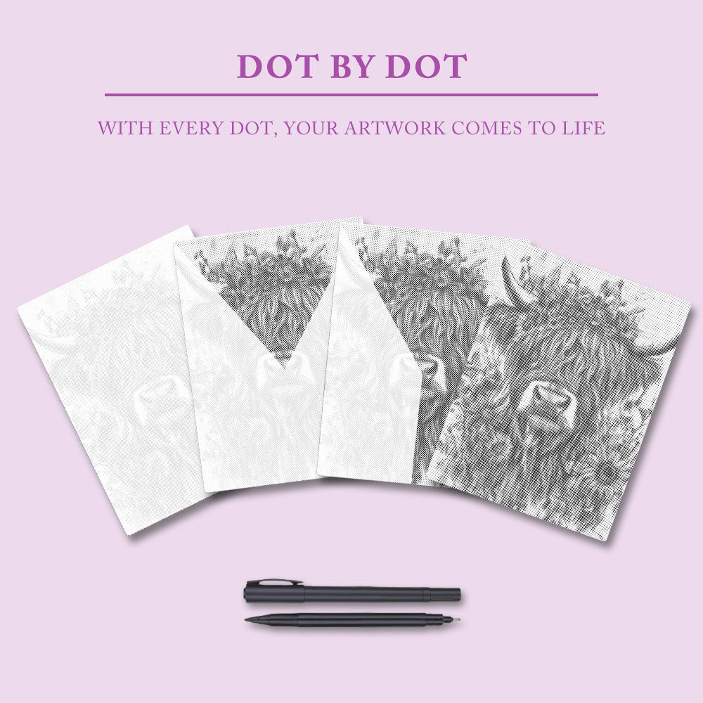 Höglandsboskap - Prickmålning