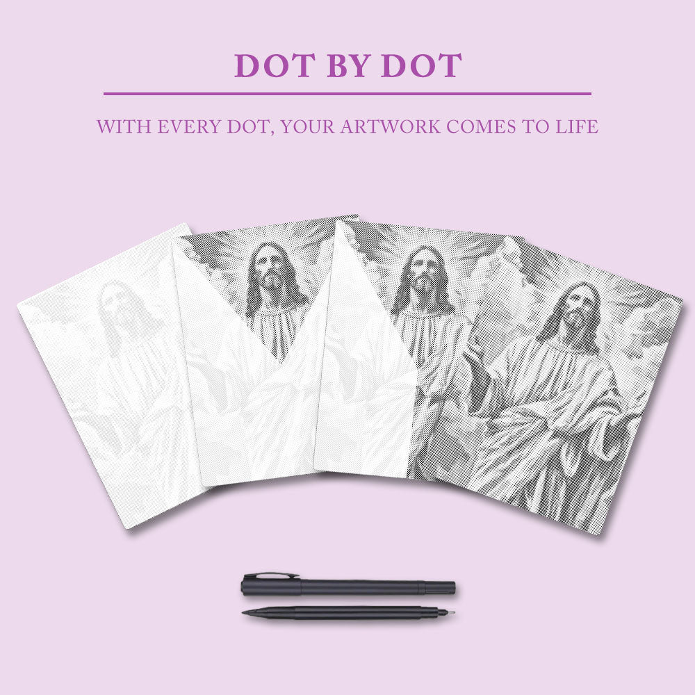 Gudomligt ljus - Prickmålning