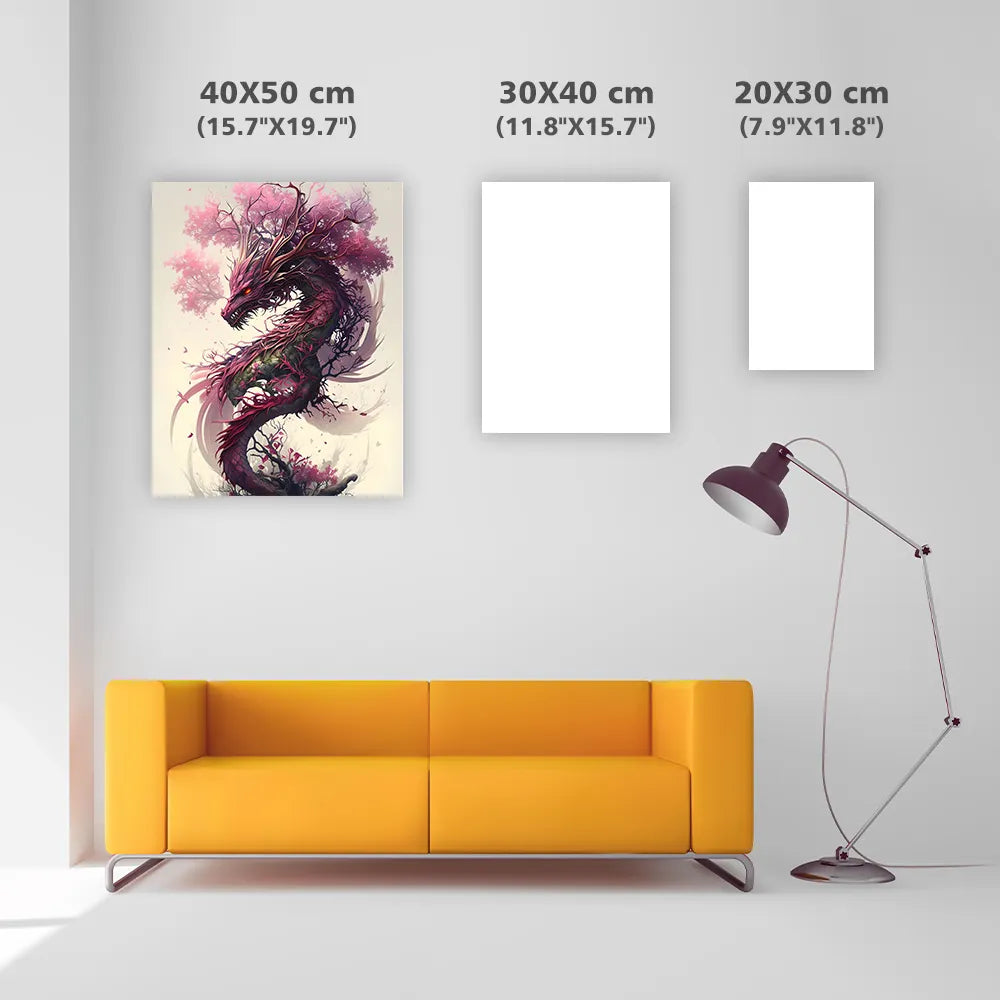 Sakura Dragon - DiamantmåLning