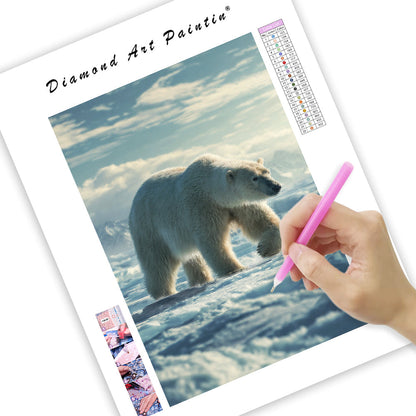Isbjörn i Arktis – Diamantmålning