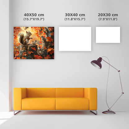 Ekorrsamhälle - Diamond Painting