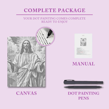 Gudomligt ljus - Prickmålning