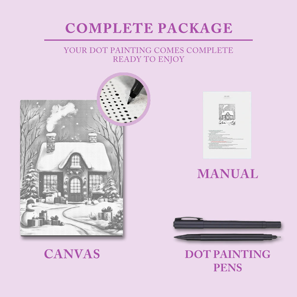 Julhuset - Prickmålning