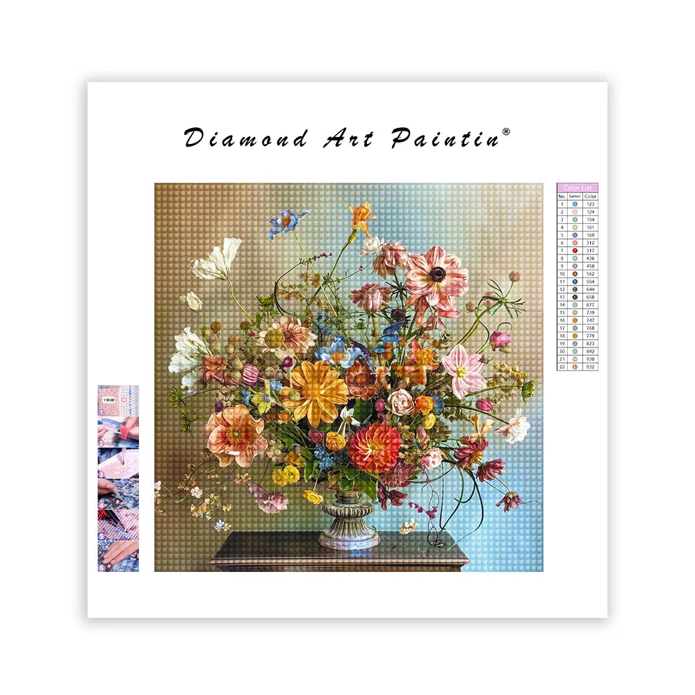 Blomkorg - DiamantmåLning