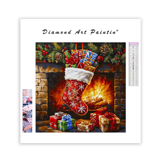 Julstrumpa öVerfull - DiamantmåLning