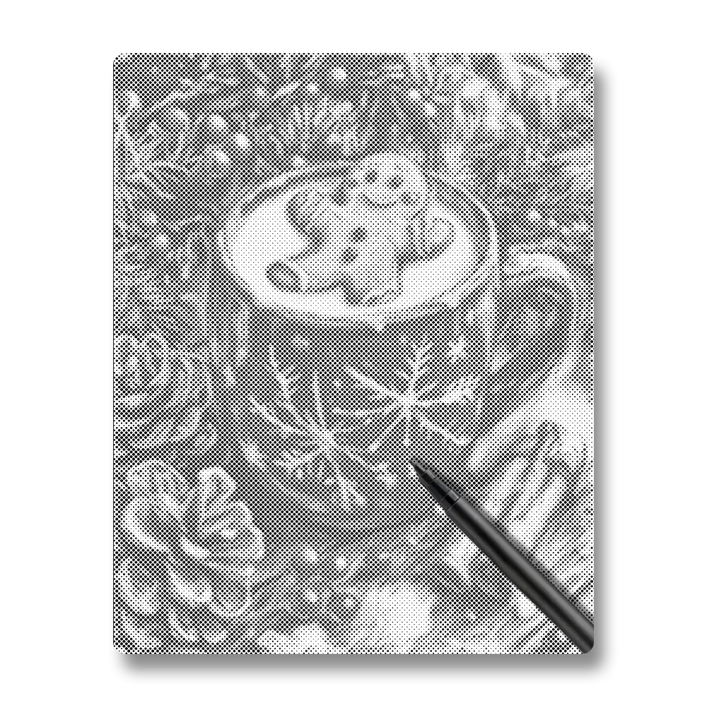 Pepparkaksgubbe och varmt te - Prickmålning