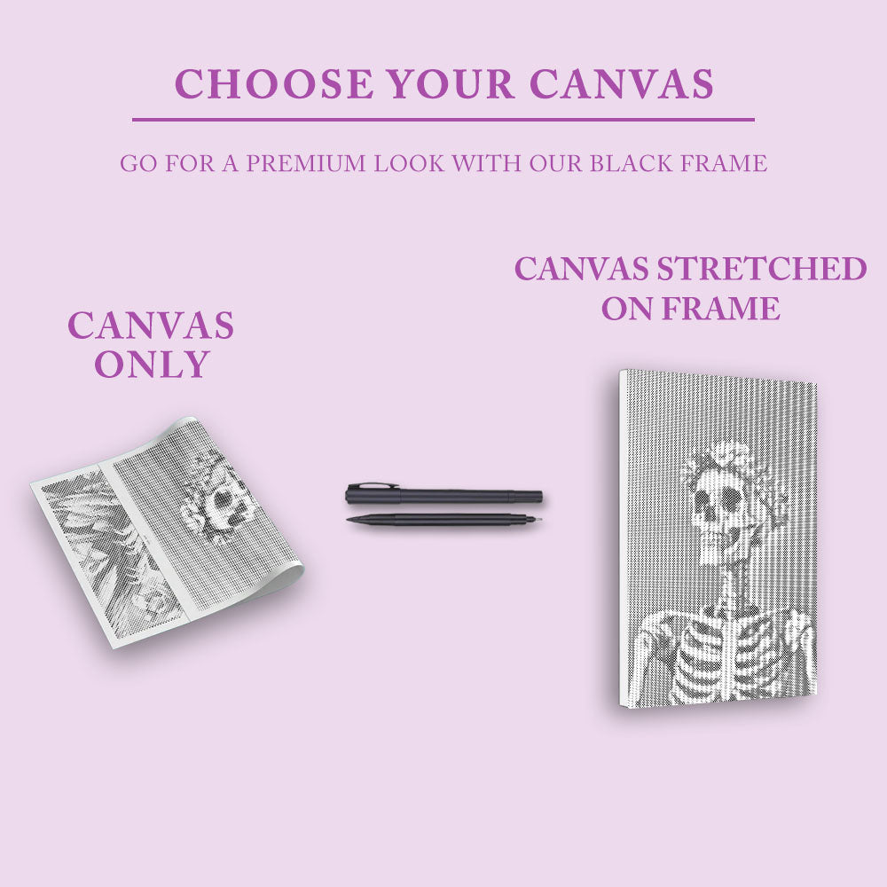 Leende skalle - Prickmålning