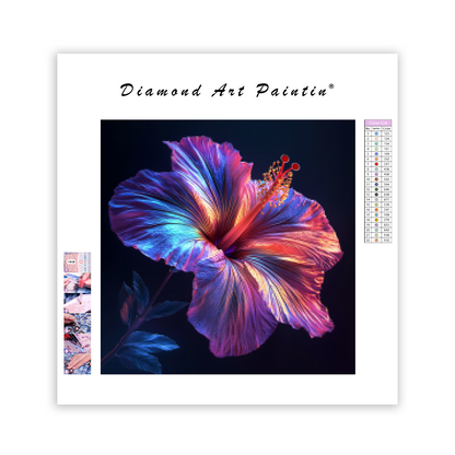 Neonhibiskus – Diamantmålning