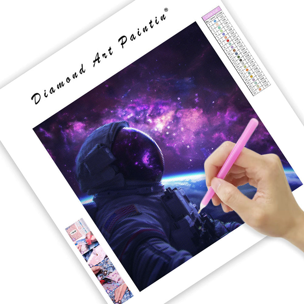 Astronaut i nebulosa – Diamantmålning