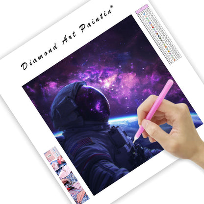 Astronaut i nebulosa – Diamantmålning