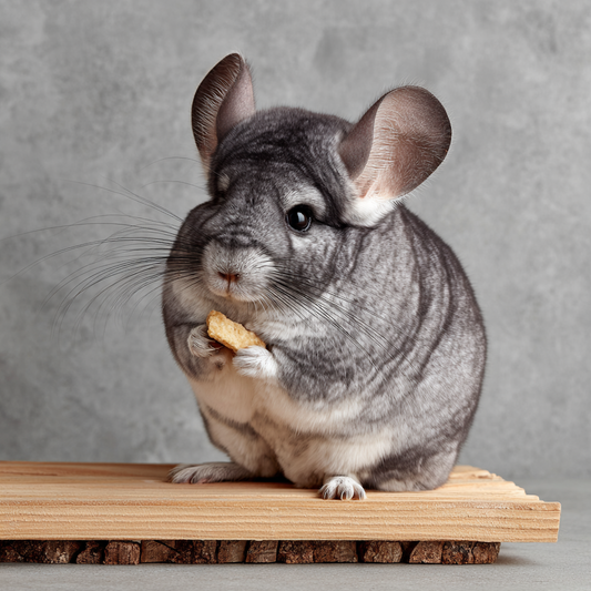 Chinchilla på sittpinne – Diamantmålning