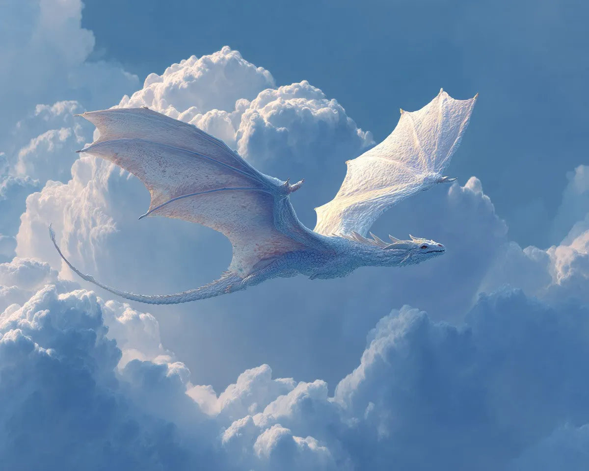 Silverdrake bland moln – Diamantmålning