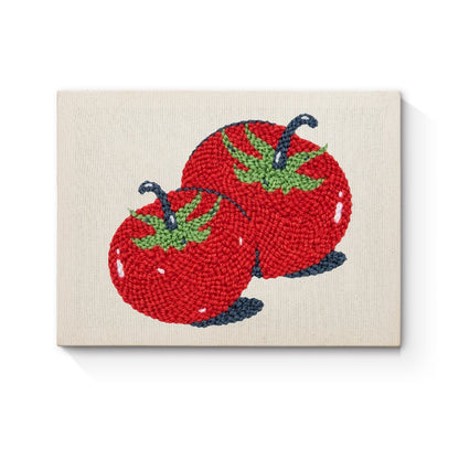 Tomatglädje – Punch needle-broderi