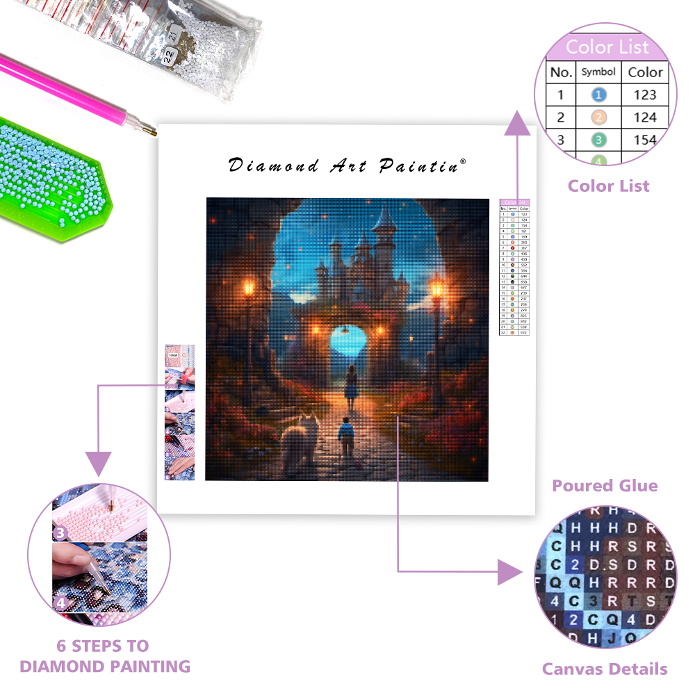 Magisk trollkarls duell - Diamond Painting
