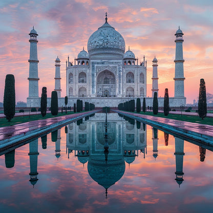 Taj Mahal i soluppgång – Diamantmålning