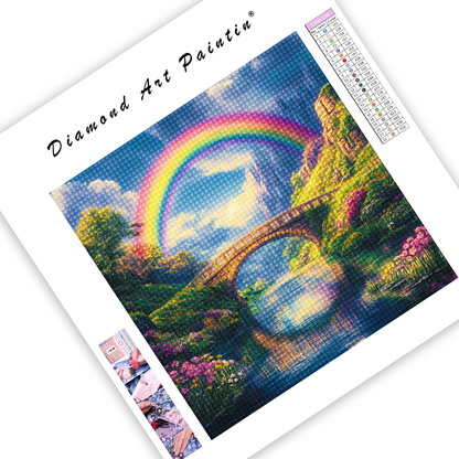 Vibrant Rainbow Arching - DiamantmåLning