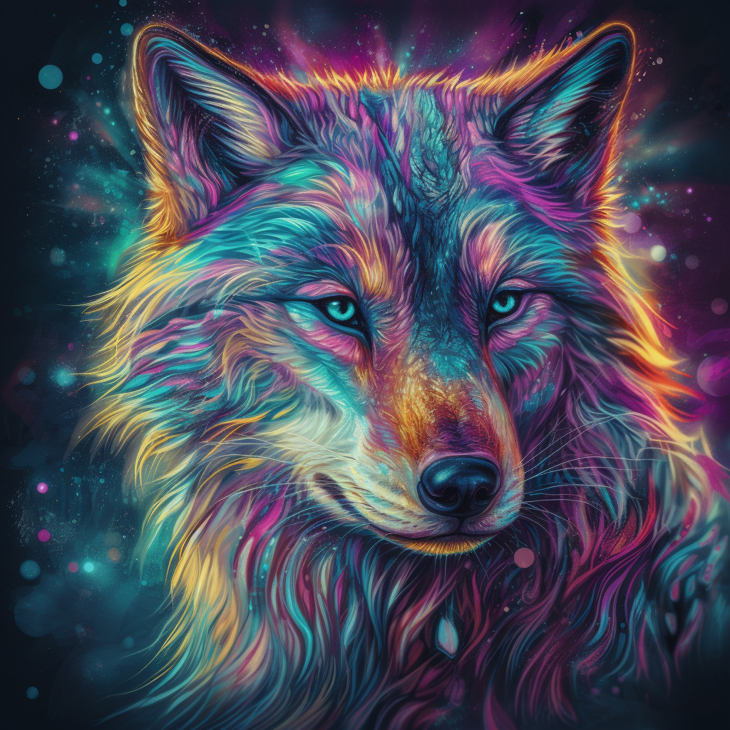 Ghost Wolf'S Gaze - DiamantmåLning