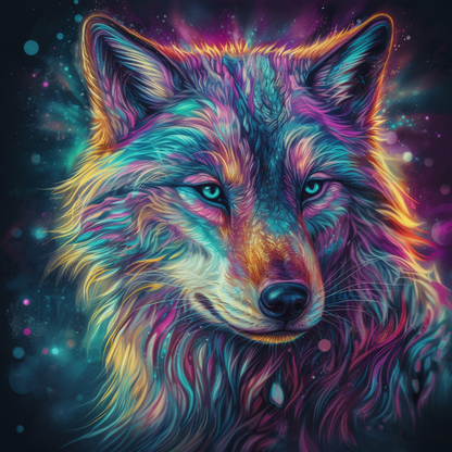 Ghost Wolf'S Gaze - DiamantmåLning