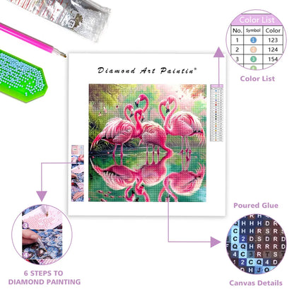 Flamingoflock - DiamantmåLning