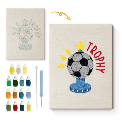 Trofévinnare – Punch needle-broderi