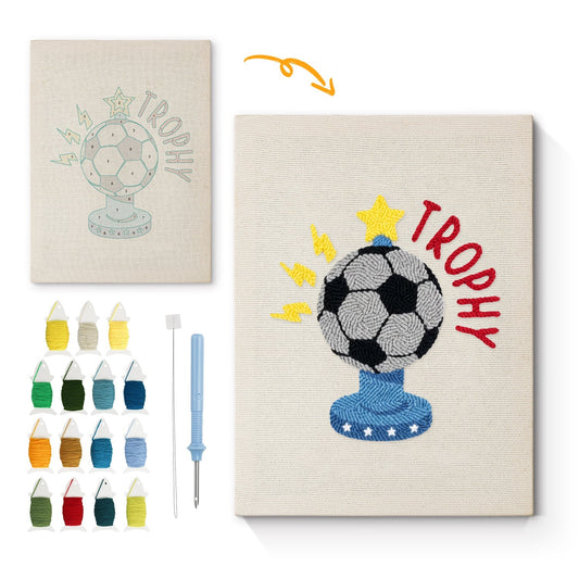 Trofévinnare – Punch needle-broderi