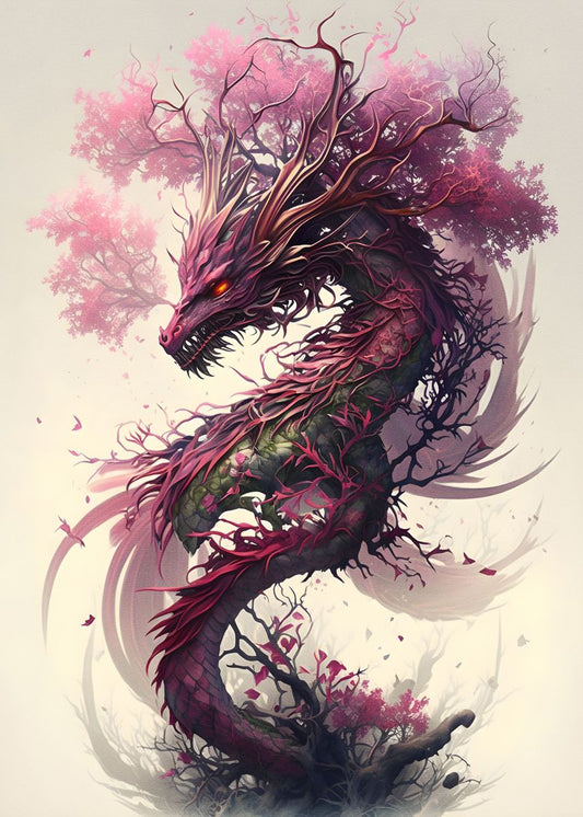 Sakura Dragon - DiamantmåLning