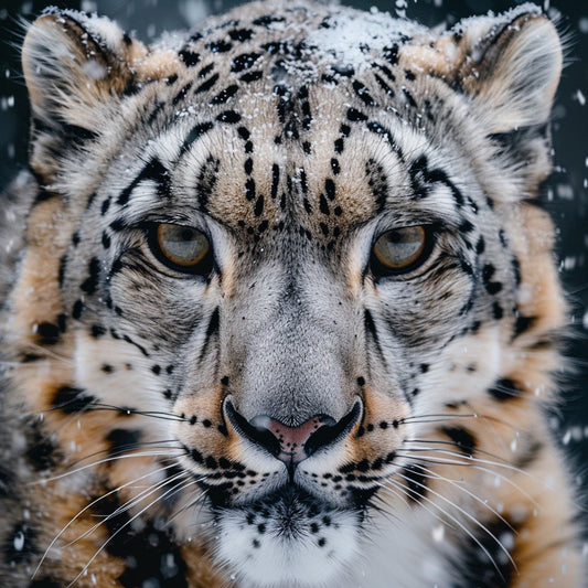 Majestätisk snöleopard – Diamantmålning