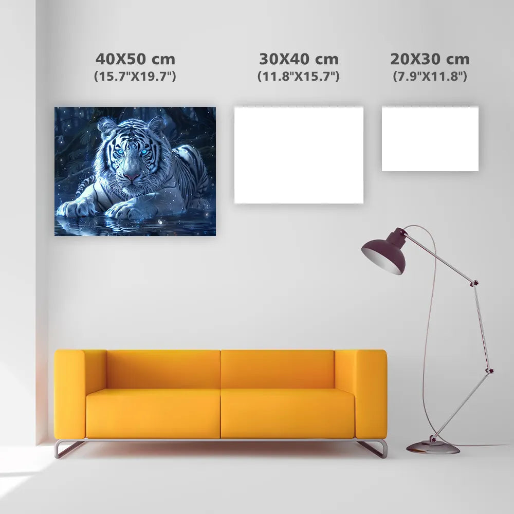 Krištáľový tiger - Diamantmålning