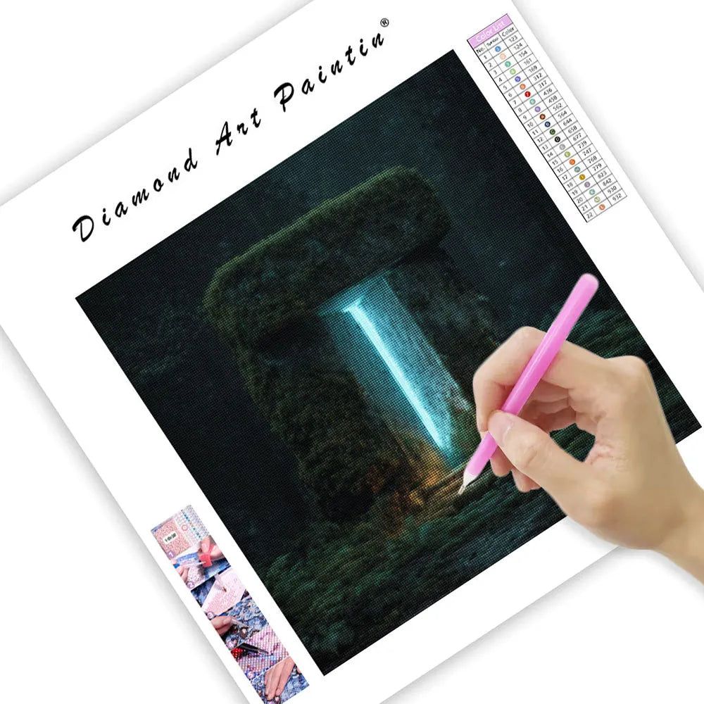 Urgammal stenportal – Diamantmålning