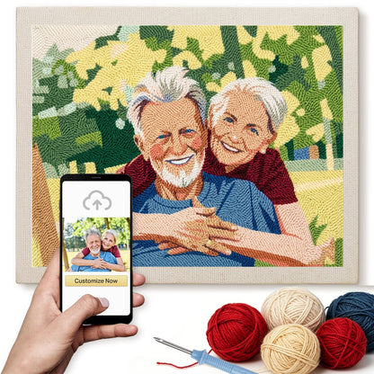 Personligt foto – Punch needle-broderi