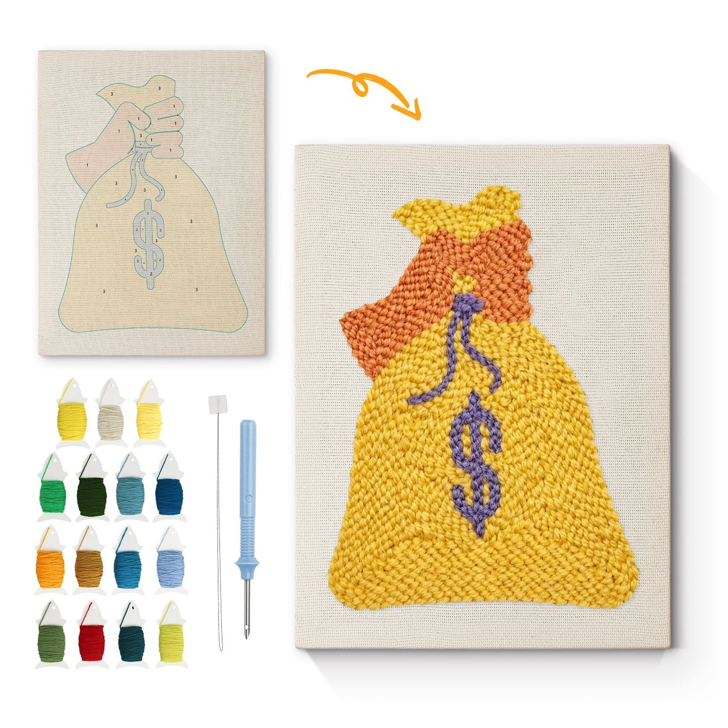 Pengapåse – Punch needle-broderi