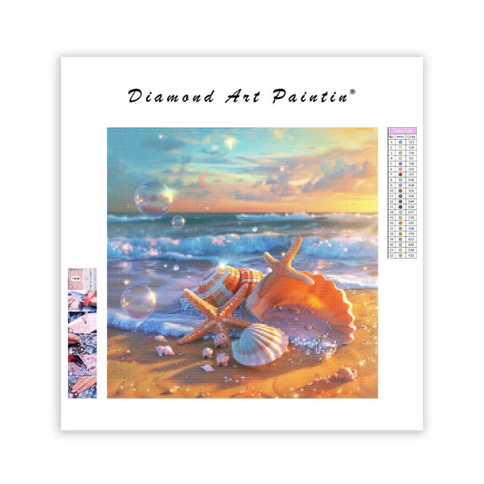 Strandsnäckor - Diamantmålning